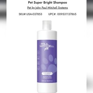 SUPER BRIGHT PAUL MITCHELL PET SHAMPOO CAT/DOGS